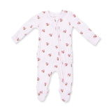 Angel Dear - 2 Way Ruffle Back Footie - Mini Football Hearts available at Be Charmed
