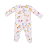 Angel Dear - 2 Way Zipper Footie - Breakfast Club Pink available at Be Charmed