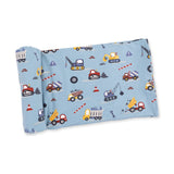 Angel Dear Crayon Construction Swaddle Blanket available at Be Charmed