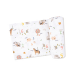 Angel Dear farm sounds Swaddle Blanket available at Be Charmed