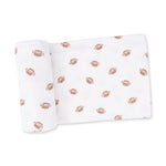 Angel Dear Mini Footballs Swaddle Blanket available at Be Charmed