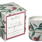Annapolis Candle Kim Hovell Frosted Magnolia boxed scented candle featuring elegant floral packaging available at Be Charmed