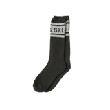 Barefoot Dreams - CozyChic Apres Ski Socks in dark moos/cream available at Be Charmed