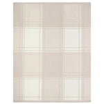 Barefoot Dreams CozyChic Buffalo Plaid Throw in Stone Multi available at Be Charmed, showcasing a cozy checkered pattern and ultra-soft knit texture.
