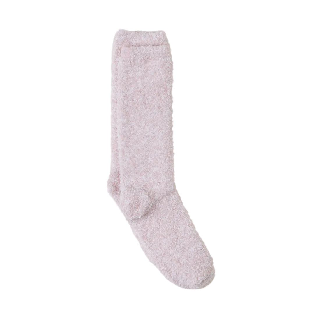 Barefoot Dreams - CozyChic - Dusty Rose/White Heathered Socks available at Be Charmed