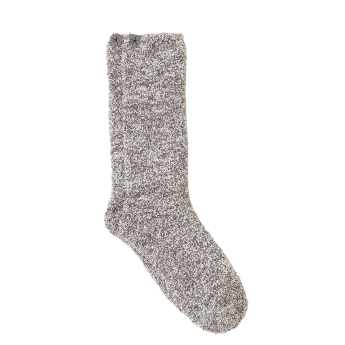 Barefoot Dreams - CozyChic -Charcoal/White  Heathered Socks available at Be Charmed