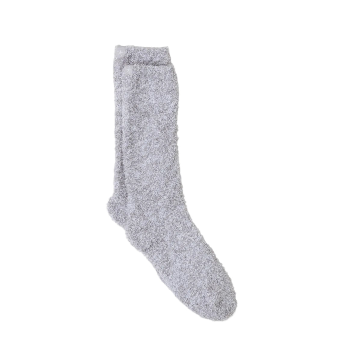 Barefoot Dreams - CozyChic - Oyster/White Heathered Socks available at Be Charmed
