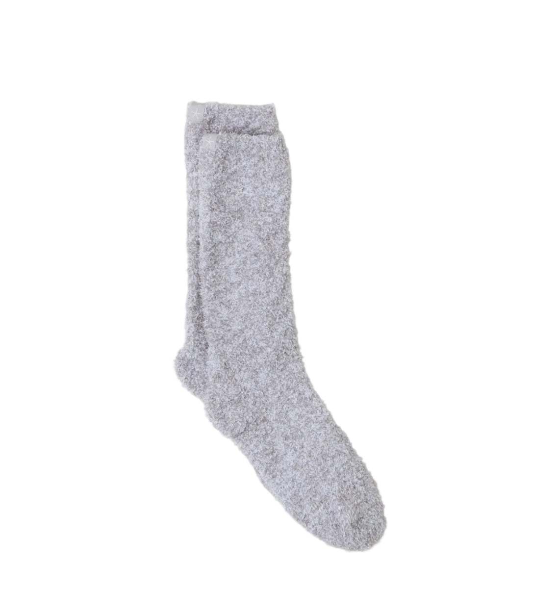 Barefoot Dreams - CozyChic - Oyster/White Heathered Socks available at Be Charmed