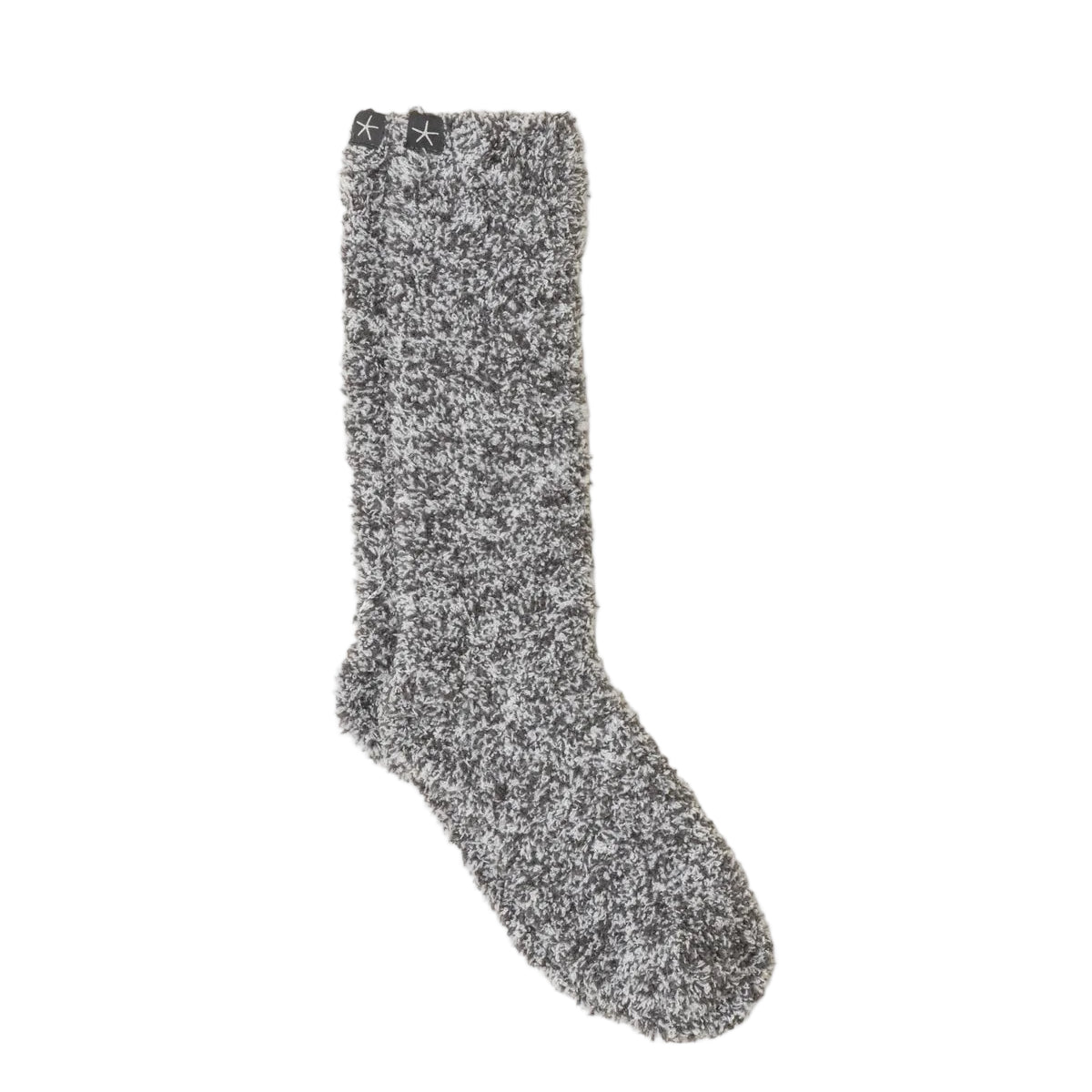 Barefoot Dreams - CozyChic - Slate Blue/White Heathered Socks available at Be Charmed
