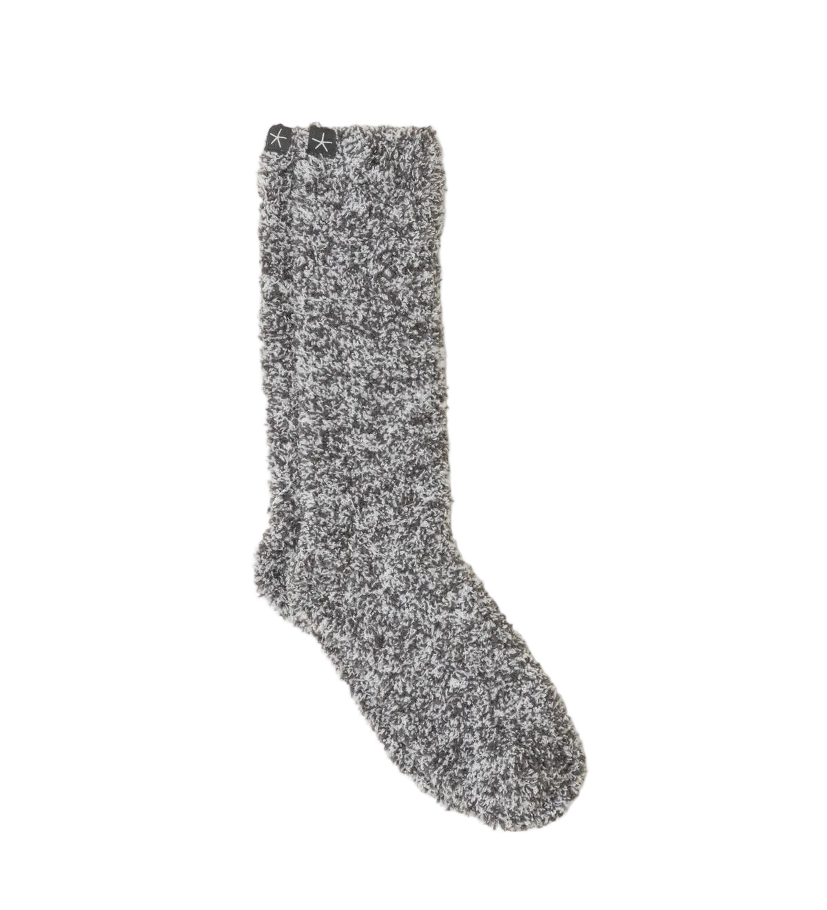 Barefoot Dreams - CozyChic - Slate Blue/White Heathered Socks available at Be Charmed