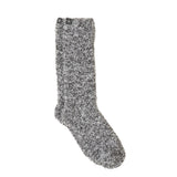 Barefoot Dreams - CozyChic - Slate Blue/White Heathered Socks available at Be Charmed
