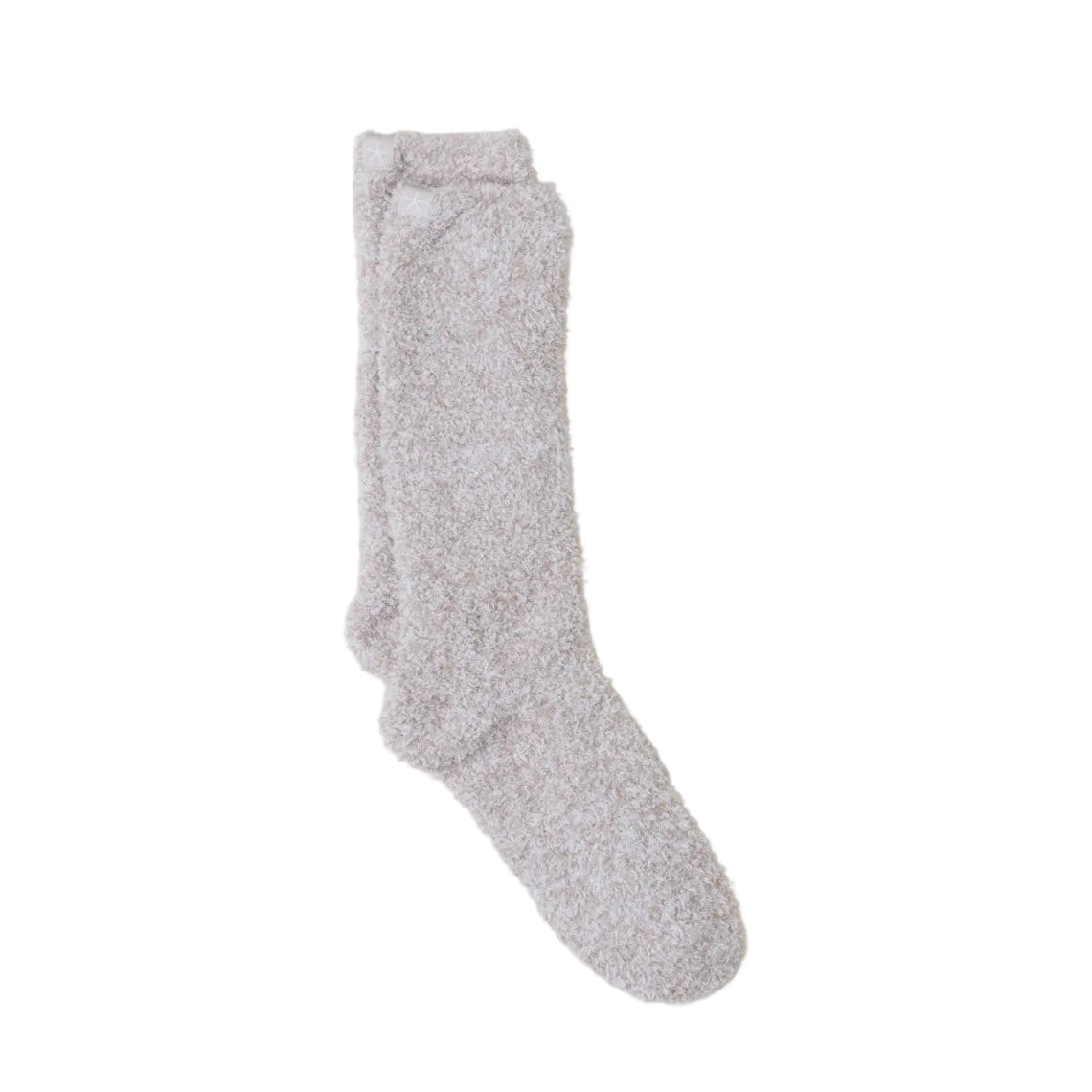 Barefoot Dreams - CozyChic - Stone/White Heathered Socks available at Be Charmed
