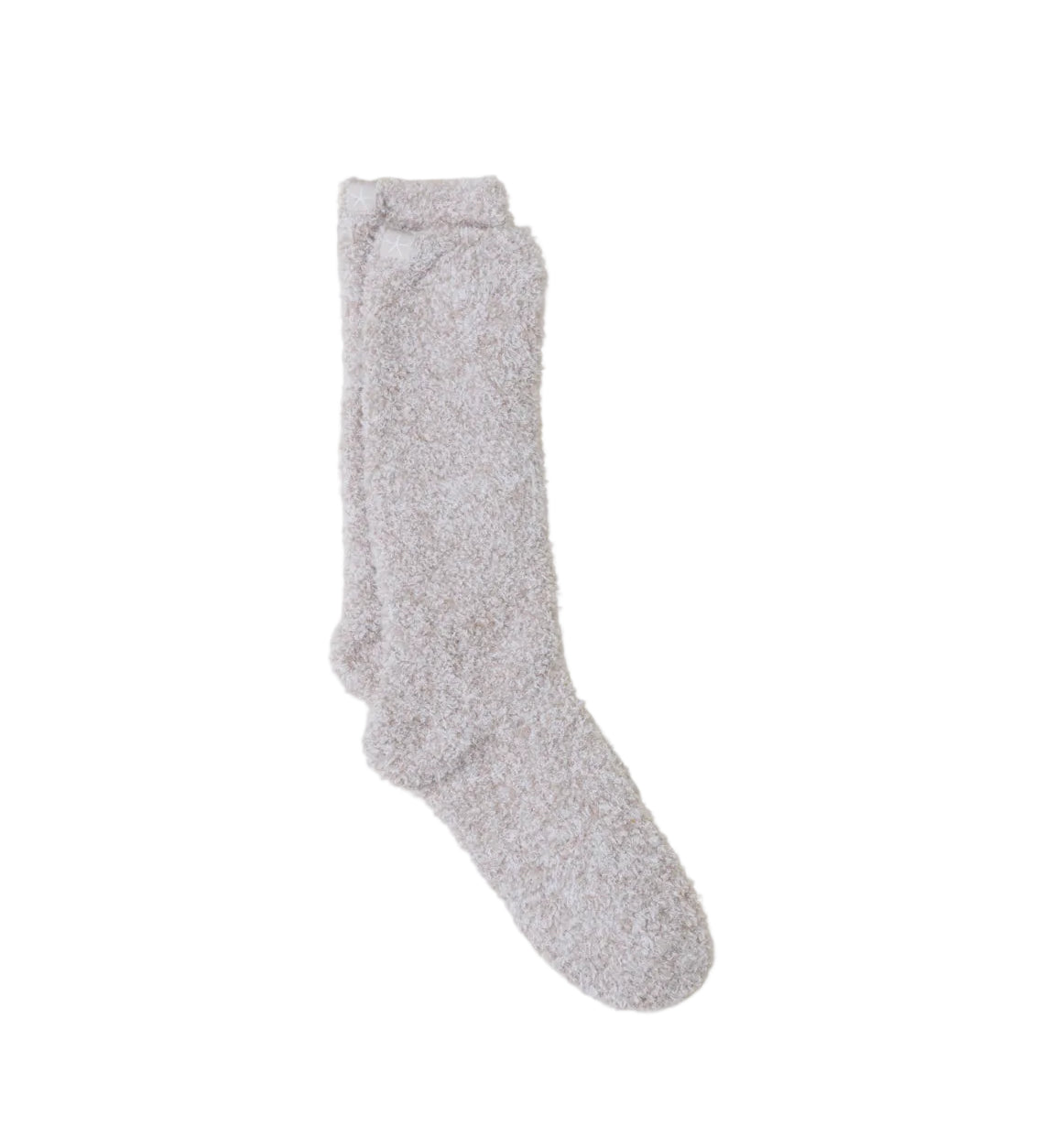 Barefoot Dreams - CozyChic - Stone/White Heathered Socks available at Be Charmed