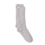 Barefoot Dreams - CozyChic - Stone/White Heathered Socks available at Be Charmed