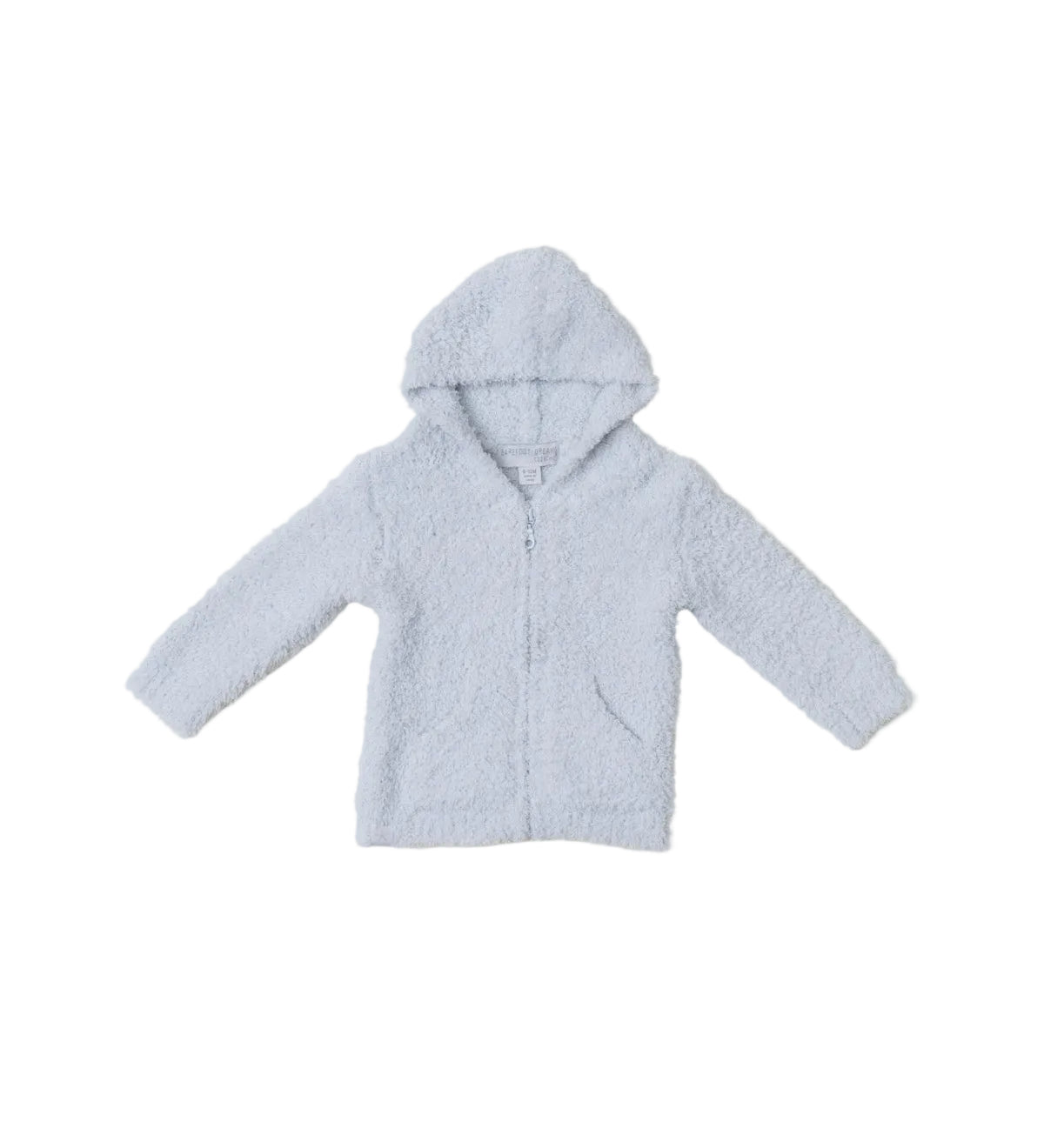 Barefoot Dreams - CozyChic Infant Hoodie in blue available at Be Charmed