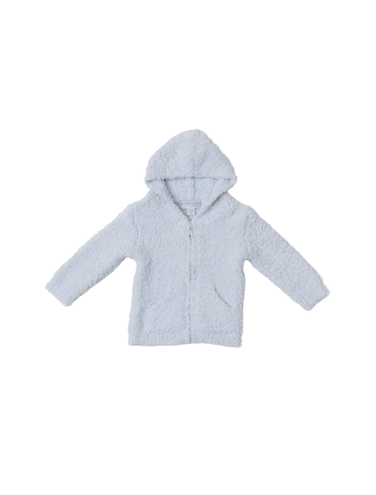 Barefoot Dreams - CozyChic Infant Hoodie in blue available at Be Charmed