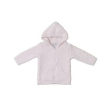 Barefoot Dreams - CozyChic Infant Hoodie in pink available at Be Charmed