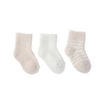 Barefoot Dreams CozyChic Lite Infant Sock Set in pink/pearl available at Be Charmed