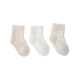Barefoot Dreams CozyChic Lite Infant Sock Set in pink/pearl available at Be Charmed