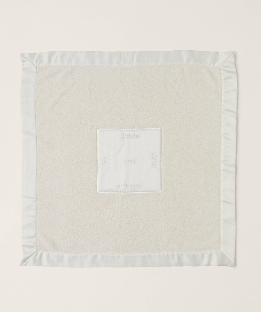 Barefoot Dreams - CozyChic Satin Trim Receiving Blanket available at Be Charmed