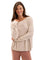 Barefoot Dreams CozyChic Ultra Lite Scallop Neck Slouchy Pullover in stone featuring a slouchy neckline available at Be Charmed