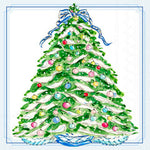 Boston International holiday cocktail napkins in boxwood ornaments; featuring festive seasonal patterns available at Be Charmed 