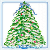Boston International holiday cocktail napkins in boxwood ornaments; featuring festive seasonal patterns available at Be Charmed 