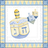 Boston International holiday cocktail napkins in celebrating hanukkah; featuring festive seasonal patterns available at Be Charmed