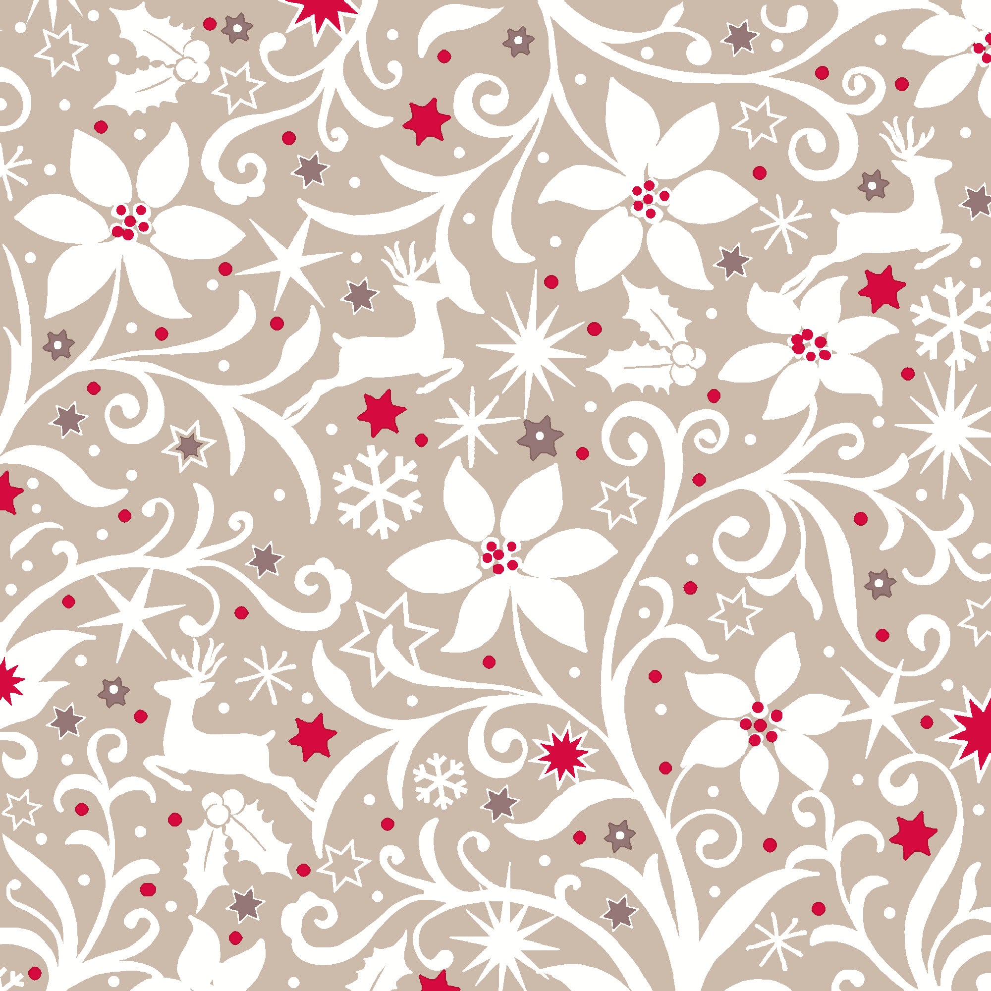 Boston International holiday cocktail napkins in golden christmas; featuring festive seasonal patterns available at Be Charmed