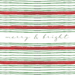 Boston International holiday cocktail napkins in merry & bright stripes; featuring festive seasonal patterns available at Be Charmed
