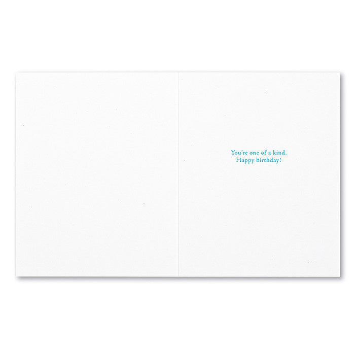 Compendium Human Pattern birthday card featuring uplifting artwork and a thoughtful message available at Be Charmed