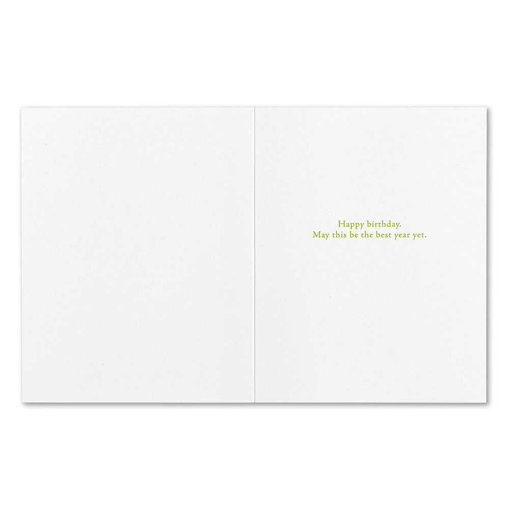 Compendium Birthday Card Perhaps This Very Instant featuring uplifting artwork and a thoughtful message available at Be Charmed