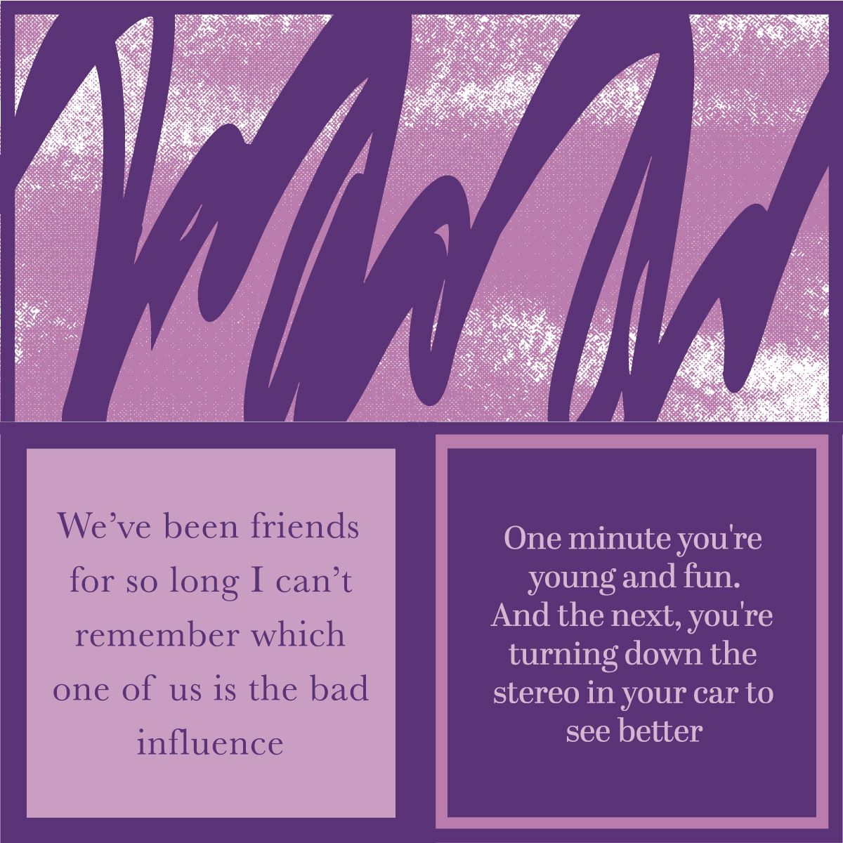 Drinks on Me Young and Fun napkins featuring a playful text design available at Be Charmed