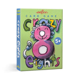 eeBoo Crazy Eights card game, colorful illustrated deck of cards available at Be Charmed
