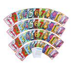 eeBoo Crazy Eights card game, colorful illustrated deck of cards available at Be Charmed