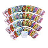 eeBoo Crazy Eights card game, colorful illustrated deck of cards available at Be Charmed