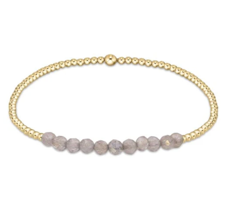 enewton - labradorite 2MM Gold Bliss Bracelet available at Be Charmed