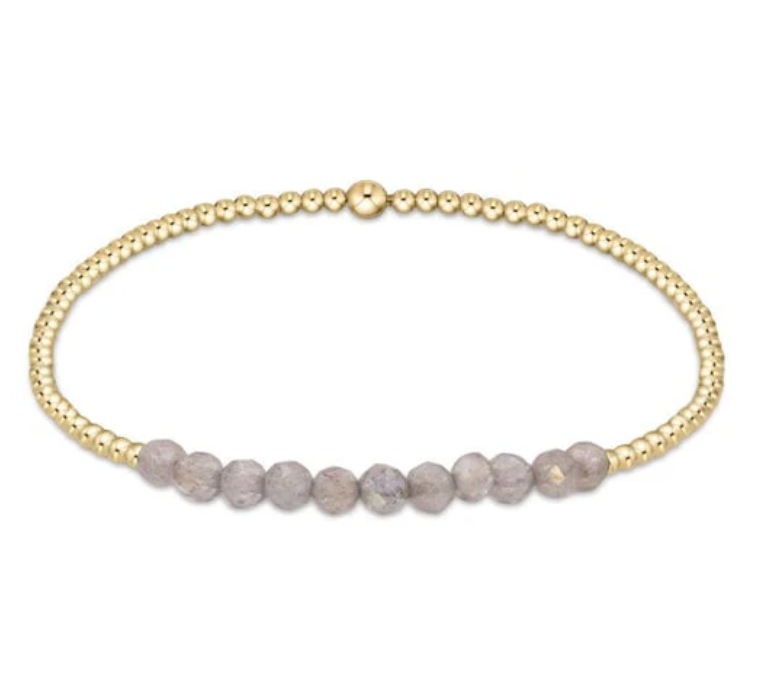 enewton - labradorite 2MM Gold Bliss Bracelet available at Be Charmed