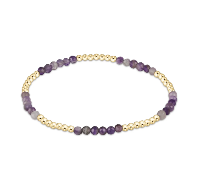enewton -Amethyst Blissful Pattern 2.5mm Bead Bracelet available at Be Charmed