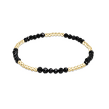 enewton - Faceted Onyx Blissful Pattern 2.5mm Bead Bracelet available at Be Charmed