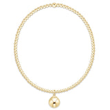 enewton - Classic Gold 2mm Bracelet 8mm Classic Gold Charm available at Be Charmed