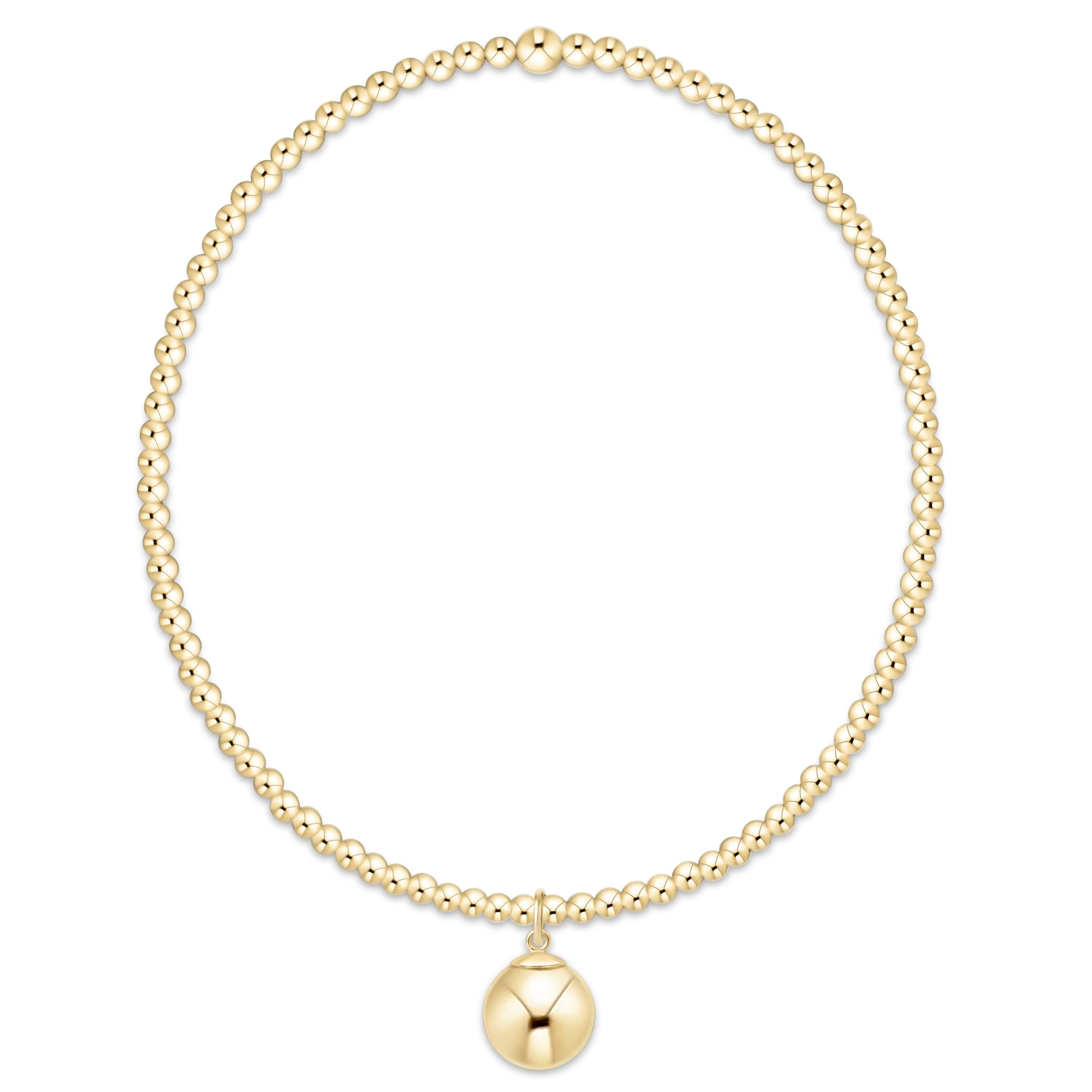 enewton - Classic Gold 2mm Bracelet 8mm Classic Gold Charm available at Be Charmed