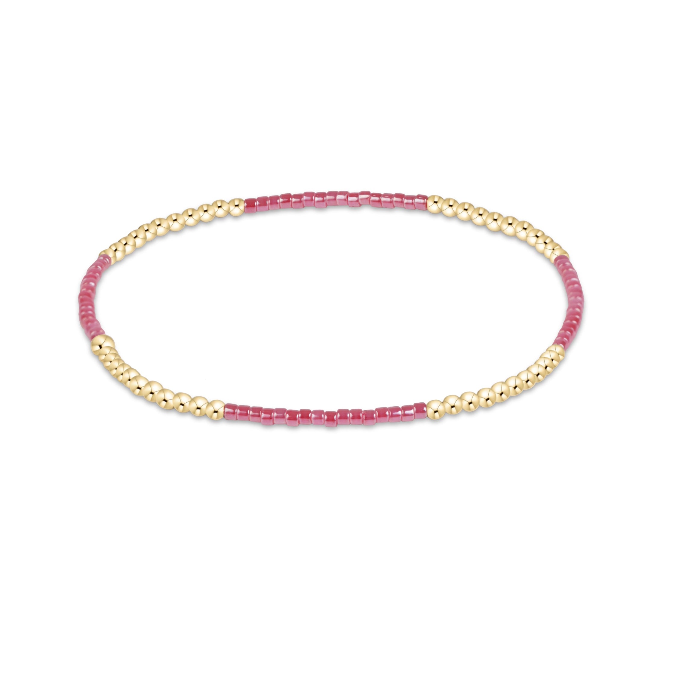 Pink Champagne enewton Hope Blissful Bracelet featuring signature gold-filled beads available at Be Charmed
