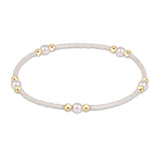 Milkshake enewton Hope Purpose Pearl Bracelet featuring gold-filled beads and freshwater pearls available at Be Charmed