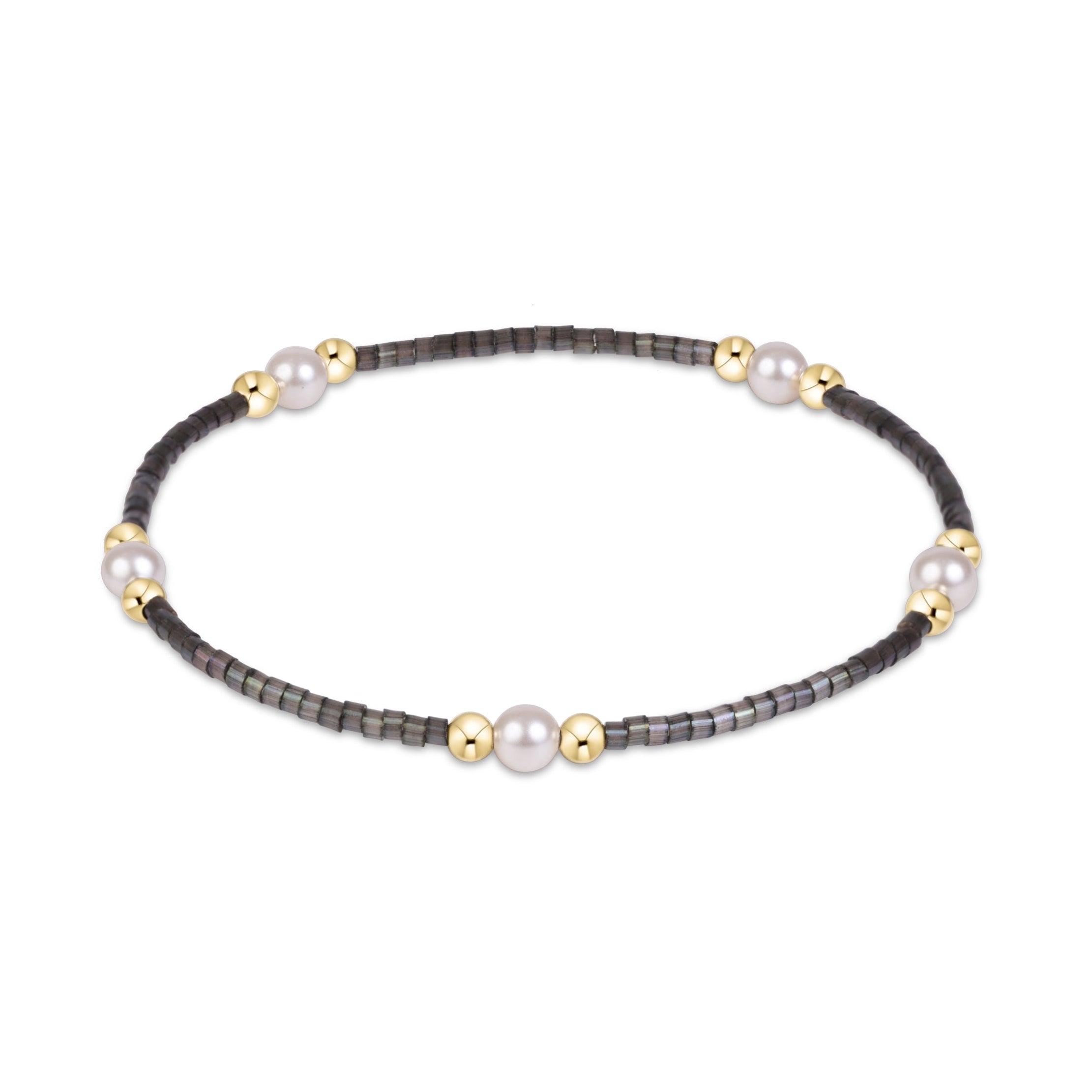 Moonlight enewton Hope Purpose Pearl Bracelet featuring gold-filled beads and freshwater pearls available at Be Charmed