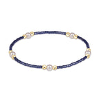 Navy enewton Hope Purpose Pearl Bracelet featuring gold-filled beads and freshwater pearls available at Be Charmed
