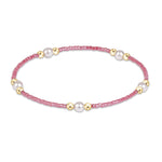 Pink Champagne enewton Hope Purpose Pearl Bracelet featuring gold-filled beads and freshwater pearls available at Be Charmed