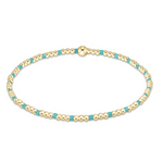 enewton - Turquoise Hope Sincerity Pattern 2mm Bead Bracelet available at Be Charmed