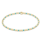 enewton - Turquoise Hope Sincerity Pattern 2mm Bead Bracelet available at Be Charmed