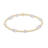 Mother of pearl enewton Hope Unwritten Gemstone 4mm Bracelet featuring colorful gemstone beads and gold-filled accents available at Be Charmed